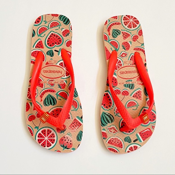 Havaianas pink watermelon flip flop thong sandals - Picture 2 of 7